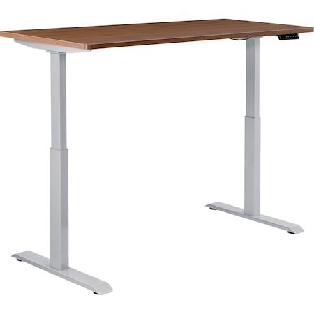 Interion By Global Industrial Sit Stand Desk, 30 in D X 28 to 46 in H, 60 in W X 695780WNGY